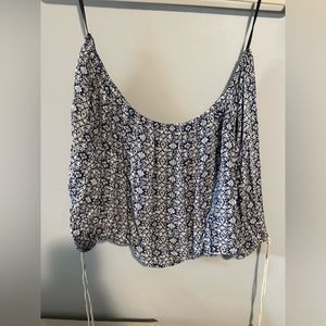 Off The Shoulder Floral Crop Top